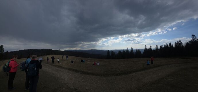 Foto von Grażyna entlang der Tour