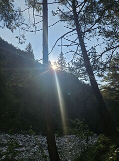 Foto de Michaela Kuntner a lo largo del recorrido