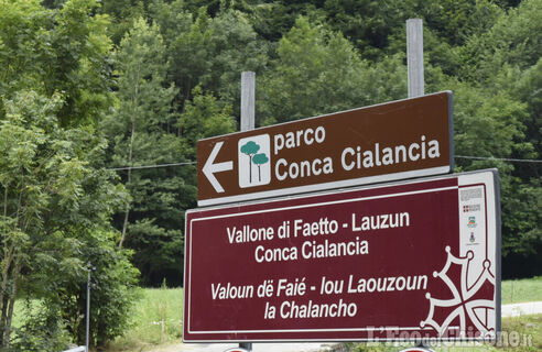 Beginn der Straße im Vallone di Faetto