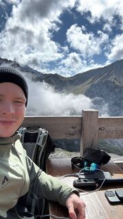 Foto von Sven de Vries entlang der Tour