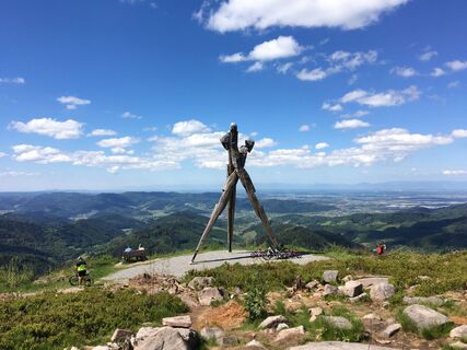Foto von Heidi entlang der Tour