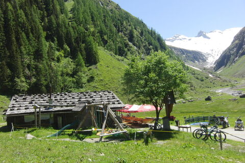 Moaralm am Ende der Bikestrecke