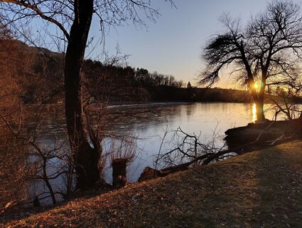 Foto von Johanna Simon-Bajnóczi entlang der Tour