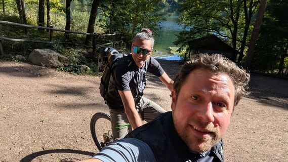 Photo de Simon Hauck le long du parcours