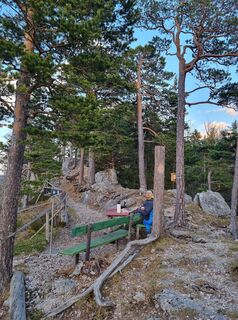 Foto de Christina Fröhlich a lo largo del recorrido