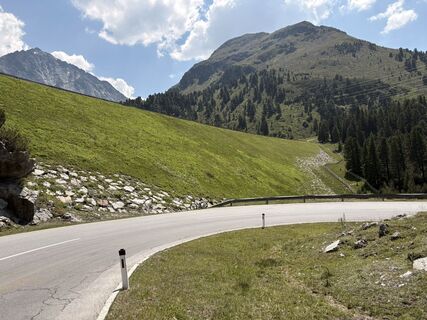Foto de Helmut Schuchter a lo largo del recorrido