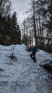 Foto von Klaus Lehner entlang der Tour