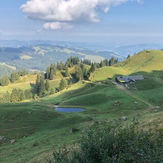 Sicht auf die Alp Bütz