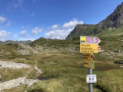 Photo de Marilena Locatelli le long du parcours