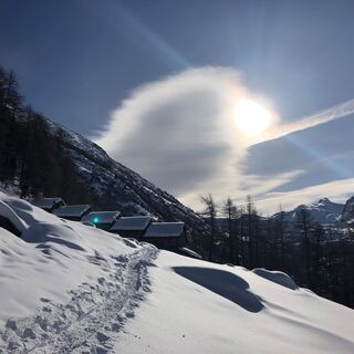 Die Alpe Eiu im Winterschlaf