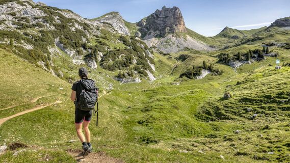 wandern in Richtung Rosskopf/Grubascharte