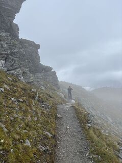 Photo de Sylvia Sellung le long du parcours