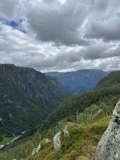 Photo de Zsuzsa Orban le long du parcours