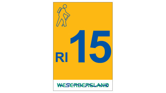 Markierung Wanderweg RI14 Rinteln