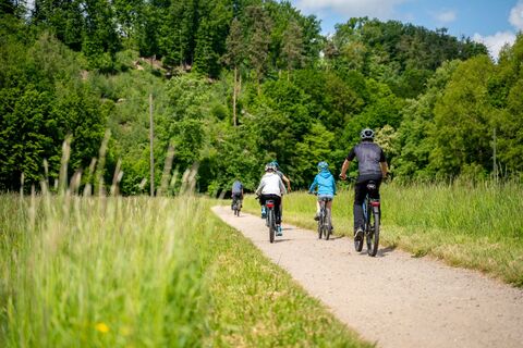 Radfahrer im Muldental