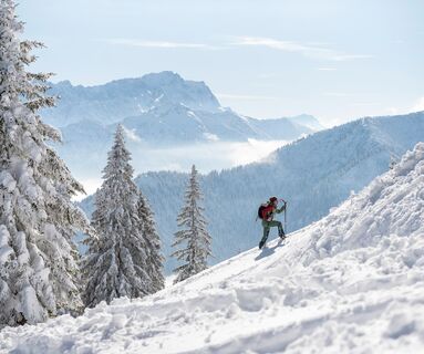 Skitour Laber mit Zugspitzblick