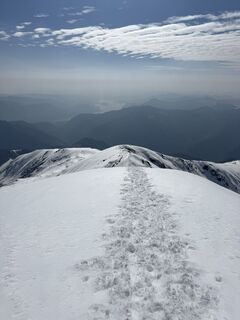 Zdjęcie z Andrea Graziani wzdłuż trasy