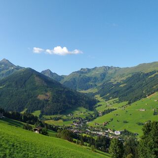 Blick vom Oberen Höhenweg nach Innerlapbach und Großer Galtenberg