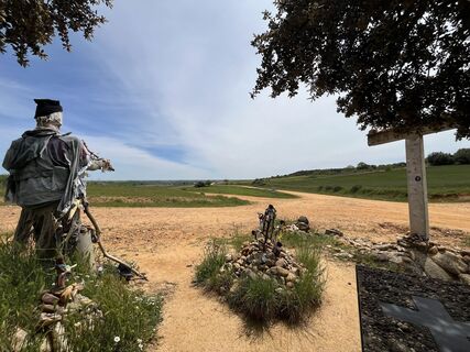 Photo de Andor Kulik le long du parcours