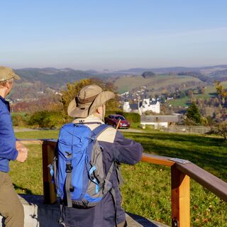 Panoramablick am Aussichtspunkt Becherberg