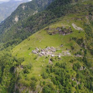Wanderweg aus der keltischen Zeit im Malvagliatal