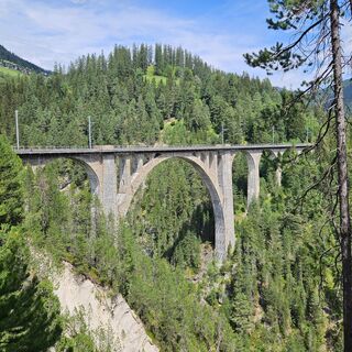 Blick auf das Wiesener Viadukt