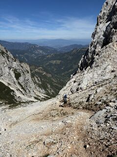 Photo de Wolfgang Jamnig le long du parcours