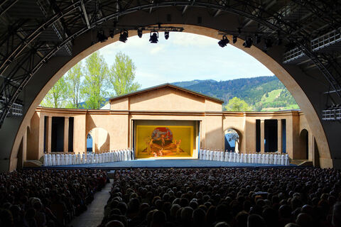 Fernwanderweg Meditationsweg Ammergauer Alpen - Bühne des Passionstheaters