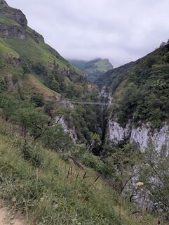 Foto von Severine Martres entlang der Tour