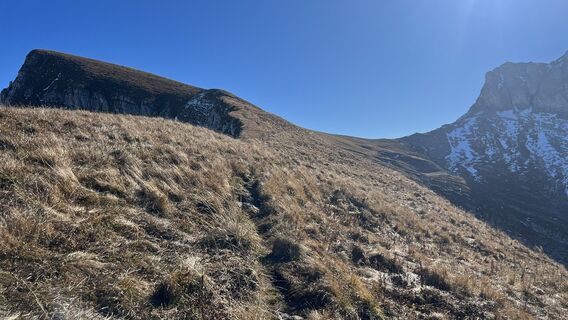 Zdjęcie z Reto Semadeni wzdłuż trasy