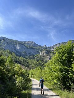 Photo de Simon Payreder le long du parcours
