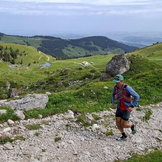 Rückblick Alp Obernuenene - Gurnigel Stockhorn Trailrun