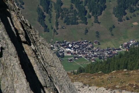 Ausblick auf's Dorf Ulrichen