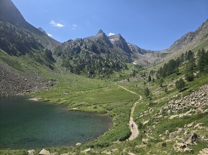 Photo de Francesca Semeraro le long du parcours