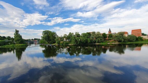 Blick auf Havelberg an der Elbe