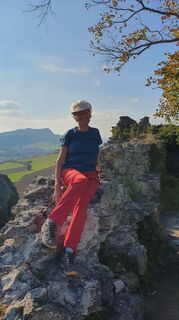 Foto de Anne Wildbrett a lo largo del recorrido