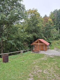 Photo de Brigitte Fischereder le long du parcours