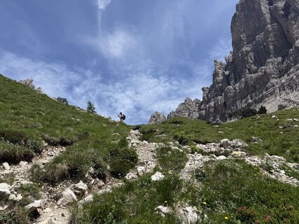 Foto de Henk Dijkstra a lo largo del recorrido