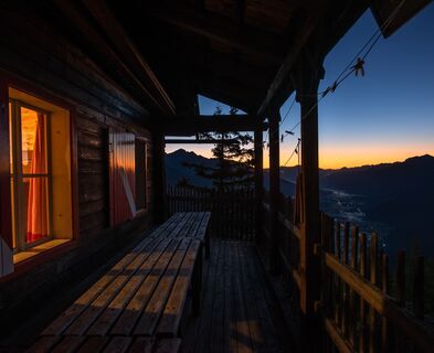 Sonnenaufgang am Hochstadelhaus