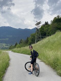 Foto von Ed Hurt entlang der Tour
