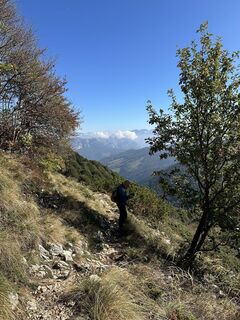 Photo de Agnese Martinelli le long du parcours