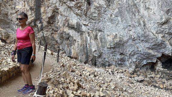 Photo de Claudio Garzetti le long du parcours