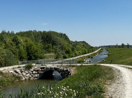 Foto de Andrea Opitz-Jandrisits a lo largo del recorrido