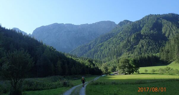Naßbachtal vor der Materialseilbahn