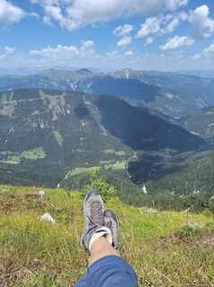 Fotografia z Dagmar Hofer na trase