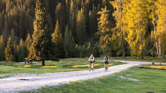 Radfahrer im Gaistal