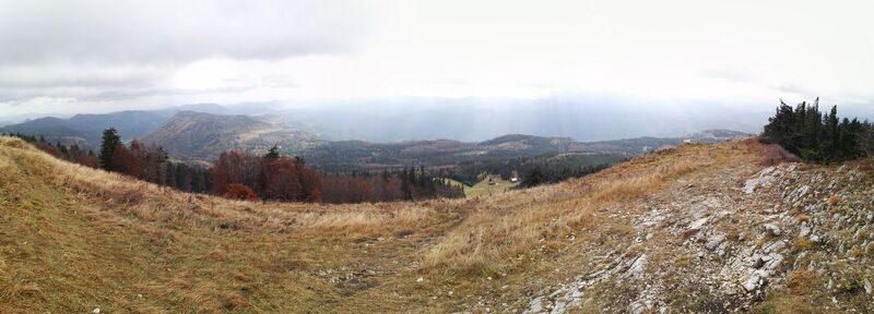 Panorama vom Gipfel des Unterbergs