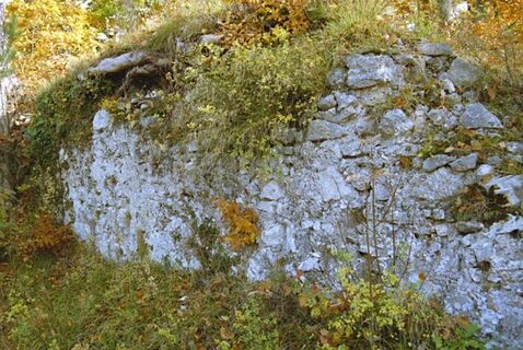 Nordwestmauer der Neuen Burg Bärenfels