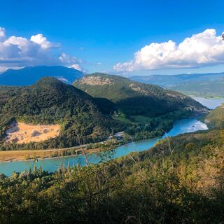 Blick vom Aussichtspunkt Parves