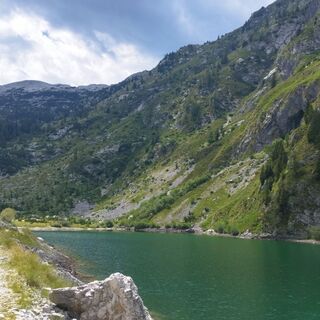 Photo de Julija le long du parcours